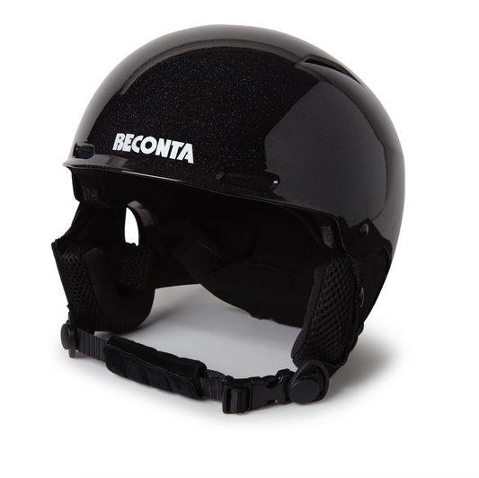 Black Sparkle Ski Helmet
