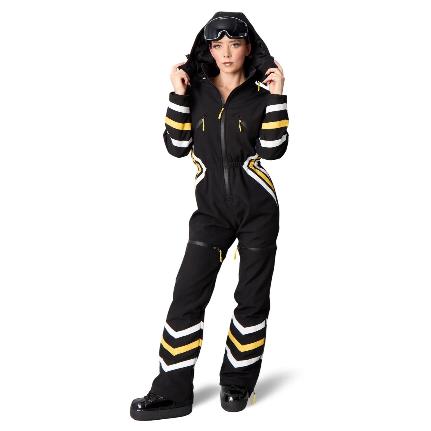The Beconta Muse One Piece Ski Outfit Black