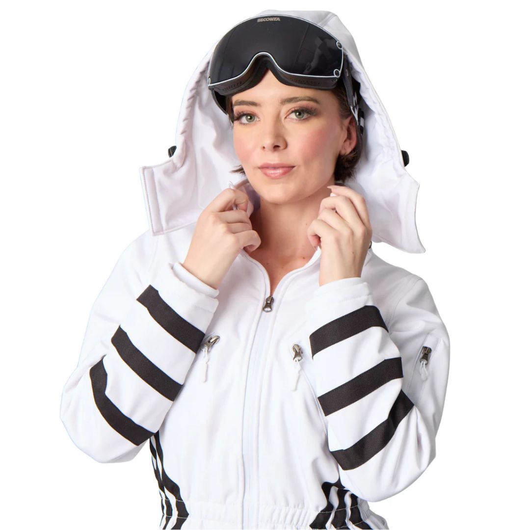 The Beconta Muse One Piece Ski Outfit White