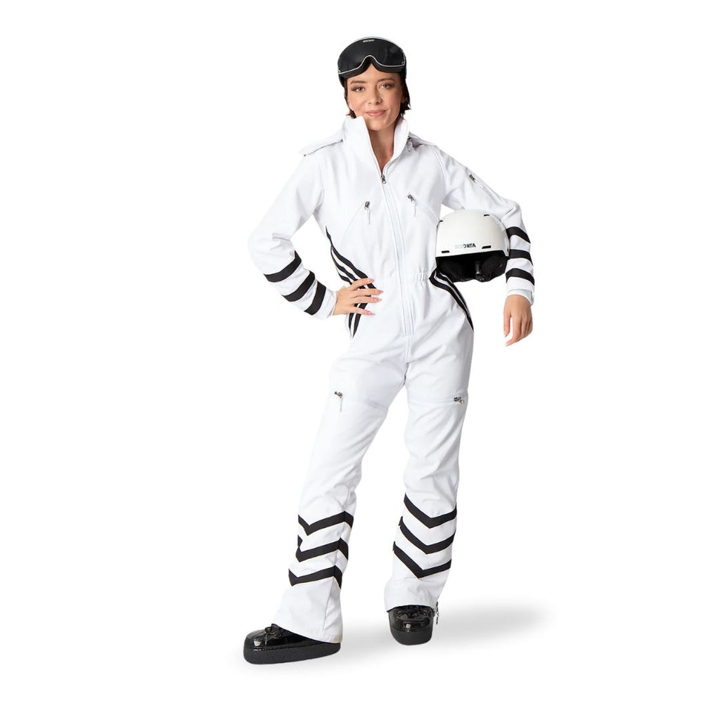 The Beconta Muse One Piece Ski Outfit White