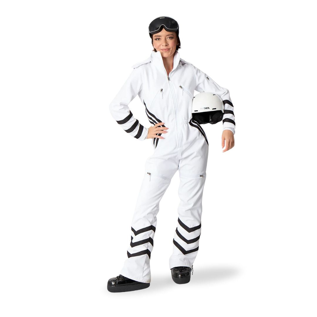 The Beconta Muse One Piece Ski Outfit White