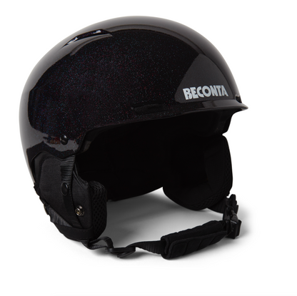 Black Sparkle Ski Helmet